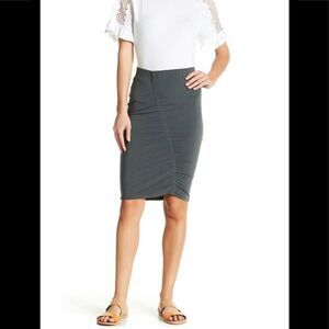 14th union Ruched Front Midi Pencil Skirt size PXS